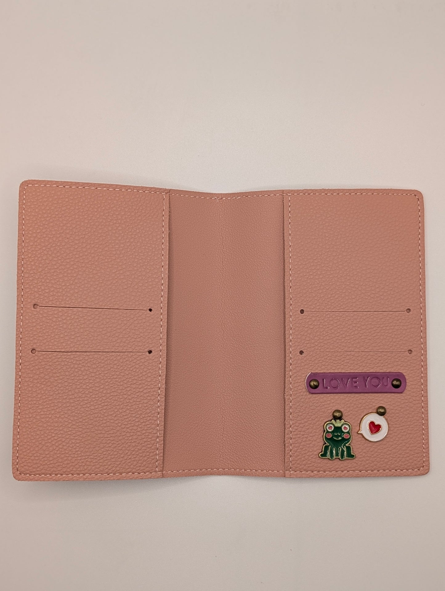 Peach Pink & Pal Organizer/ passport holder