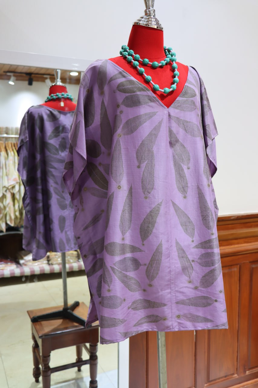 Handcrafted Mulberry Silk Kaftan