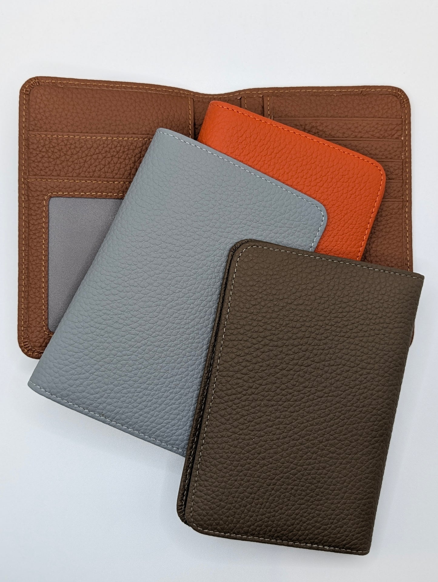 Full Grain Leather Passport Holder - Terracotta