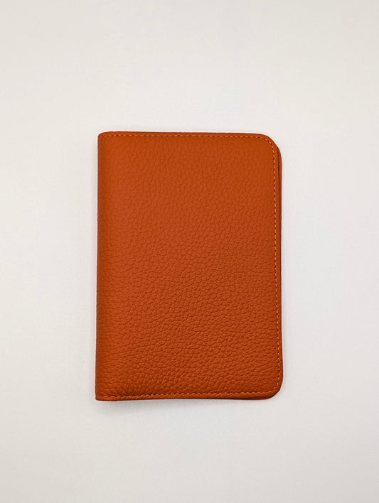 Full Grain Leather Passport Holder - Terracotta