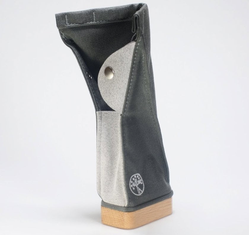 Charcoal/Mix Gray Wood Base Standing Case